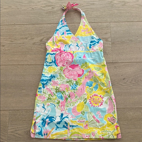 Lilly Pulitzer Other - Lilly Pulitzer Kids Dress - Pink, Yellow, Blue Floral